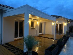 pergola blanche bioclimatique art home alu